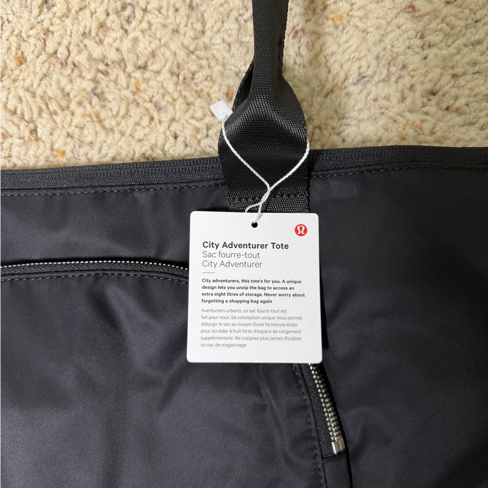 lululemon athletica Black Nylon Zip-Top Tote - Picture 5 of 6